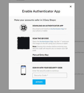 Authenticator app selection