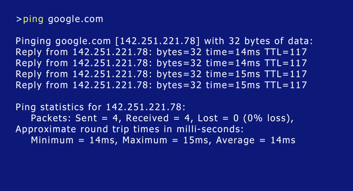 How to do a ping test